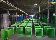 Kırmızı / Yeşil Plastik Çöp Kovaları, Geri Dönüşüm Kağıdı İçin 240 Litre Atık Çöp Kovası