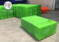 Yeşil Renk 500L Rotomolding Ürünleri Rectangualr Taşınabilir Yardımcı Baffled Depolama Su Tankları Araba Bakım Çözümü