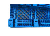 Virgin PP Raflı 1111 Mavi Plastik Paletler, Raflı Forklift İçin 3 Kızaklı, 1000kg Yük