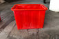 Aquaponic Balık Fram için Kırmızı Ağır 160L Plastik Geri Dönüşüm Kutuları Su Deposu