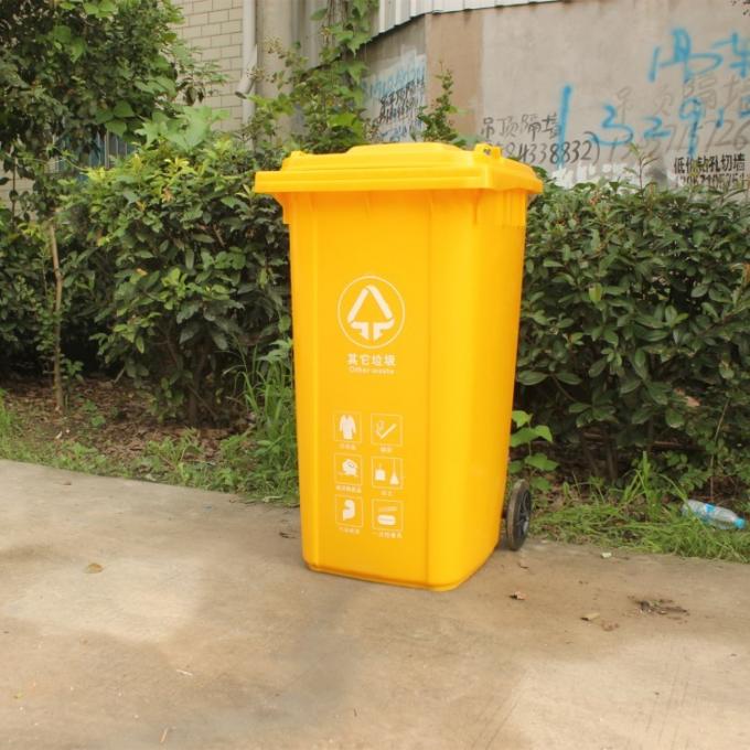 240 litre saf HDPE çöp kovası çöp kutusu publis çöp tenekesi veya plastik çöp