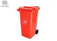 Ev 240 Litre Plastik Çöp Kovaları, Bahçe Atıkları İçin Konsey Kırmızı Tekerlekli Çöp Kovası