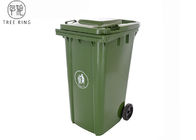 Ev 240 Litre Plastik Çöp Kovaları, Bahçe Atıkları İçin Konsey Kırmızı Tekerlekli Çöp Kovası