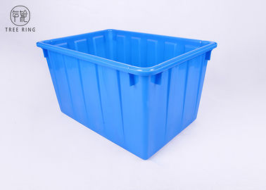 W120l Baskılı İstiflenebilir Güçlü Plastik Saklama Kapları HDPE Enjeksiyon Kalıplı