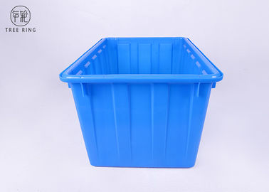W120l Baskılı İstiflenebilir Güçlü Plastik Saklama Kapları HDPE Enjeksiyon Kalıplı