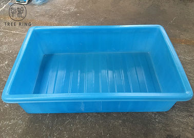 Hydroponic Growing100 Galon İçin Üstü Açık Mavi Dikdörtgen Büyük Plastik Gölet Küvetler