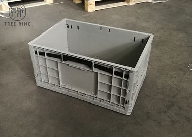 PE 50 Litre Katlanabilir Plastik Kasa, Duvar Tipi Depolama Plastik Havalandırmalı Kasalar