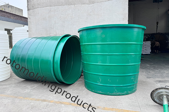 1500Gallon Polyethylene Ltd. Açık Top Yuvarlak Havuz Yağmur Toplama için 6000litrelik kutular