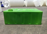 Yeşil Renk 500L Rotomolding Ürünleri Rectangualr Taşınabilir Yardımcı Baffled Depolama Su Tankları Araba Bakım Çözümü