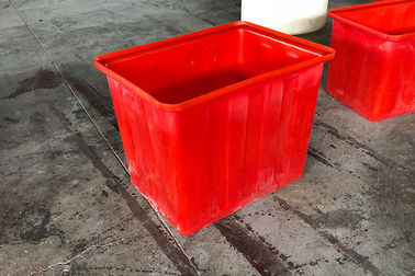 Aquaponic Balık Fram için Kırmızı Ağır 160L Plastik Geri Dönüşüm Kutuları Su Deposu